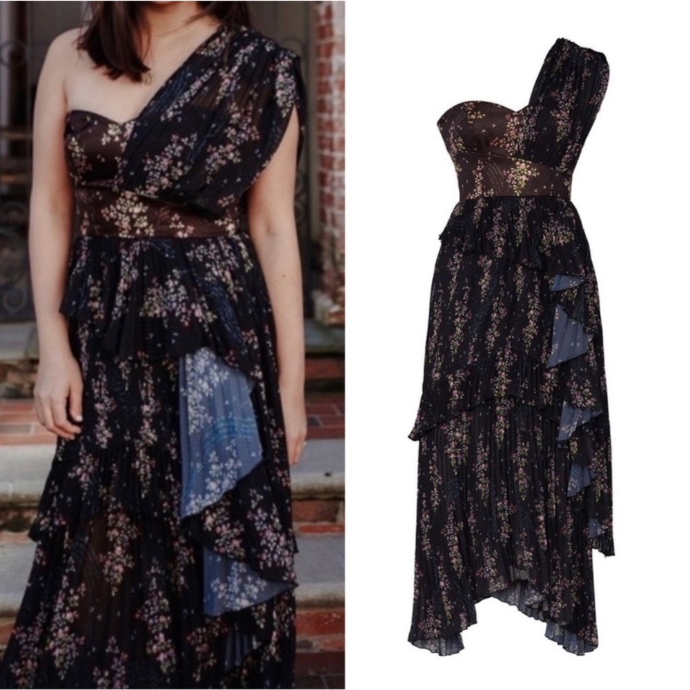 AMUR Asymmetric One Shoulder Dress in Size 10